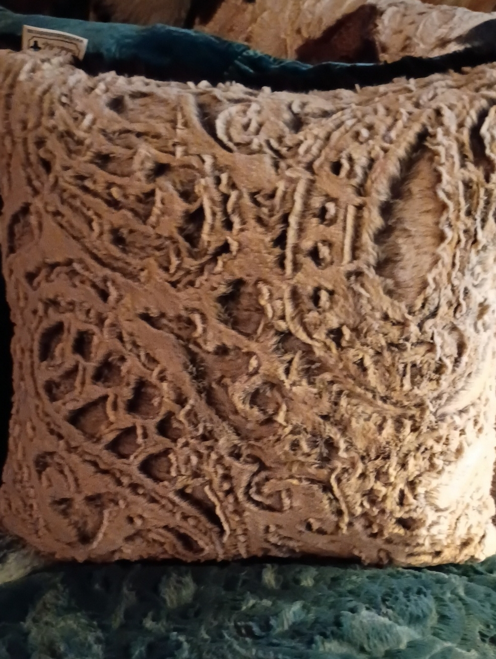 Minky Paisley Pillow New